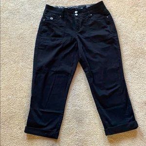 Black Capri Pants (Size 6 but actual Size is 8)